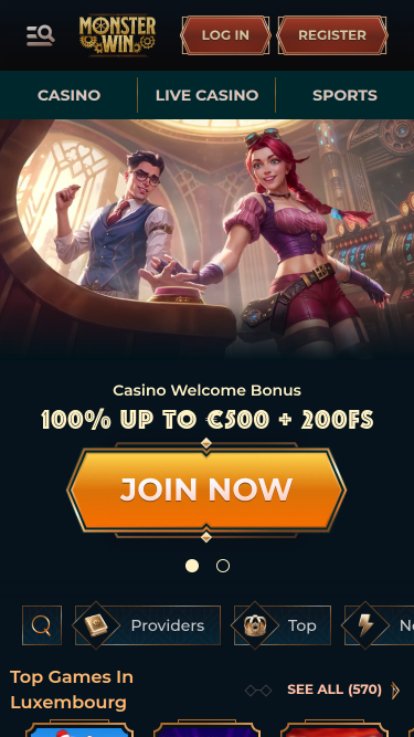 Recensione del sito web del casinò online MonsterWin Recensione del sito web del casinò online MonsterWin